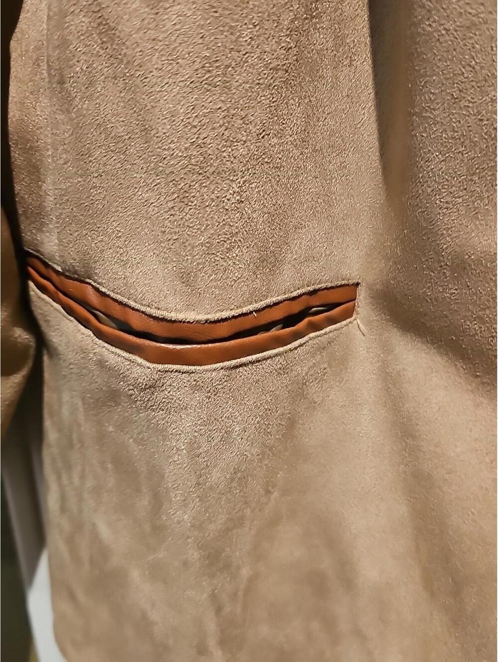 Manly Men’s Autumn Vintage Faux Leather Retro Large 70s 80s Size Medium NWT - Picture 5 of 8